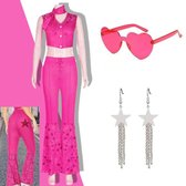 Maat L - Barbie outfit voor volwassenen- Barbie kostuum - Barbie thema - Halloween en carnaval Barbie - Barbie Film Kostuum