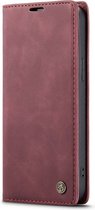 Caseme - Bookcase Rood - Apple Iphone 14 Pro Max Hoesje