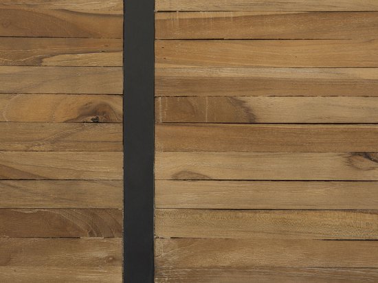 BELIANI GANDER - Salontafel - Lichte houtkleur - Teakhout