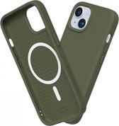 Rhinoshield Solidsuit Hoesje Geschikt voor Apple iPhone 15 | Compatibel met MagSafe | Shockproof Back Cover | Seaweed Green