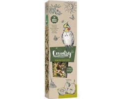 Witte Molen - Vogelsnack - Vogel - Country Zaadsticks Gr Parkiet Kiwi & Peer 140g - 2st