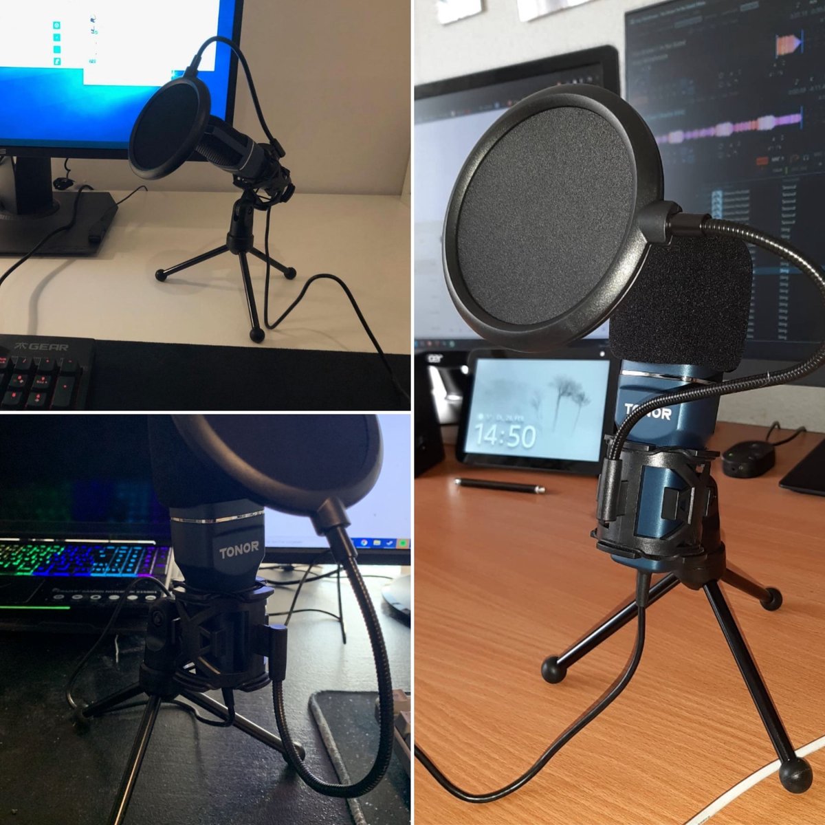 Raleno ™ - Microphone USB PC pour diffusion et enregistrement de