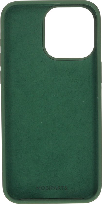 Coque en silicone Mobiparts Apple iPhone 15 Pro Max - Verte