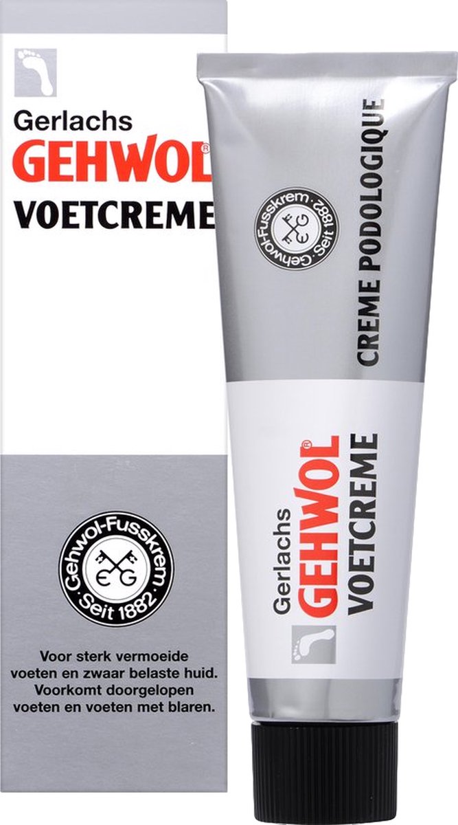 Gehwol Voetcrème - Voetcreme voor droge voeten - Voetverzorging - Tube 75ml - Gehwol