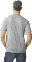 T-shirt Heren 4XL Gildan Ronde hals Korte mouw RS Sport Grey 90% Katoen, 10% Polyester