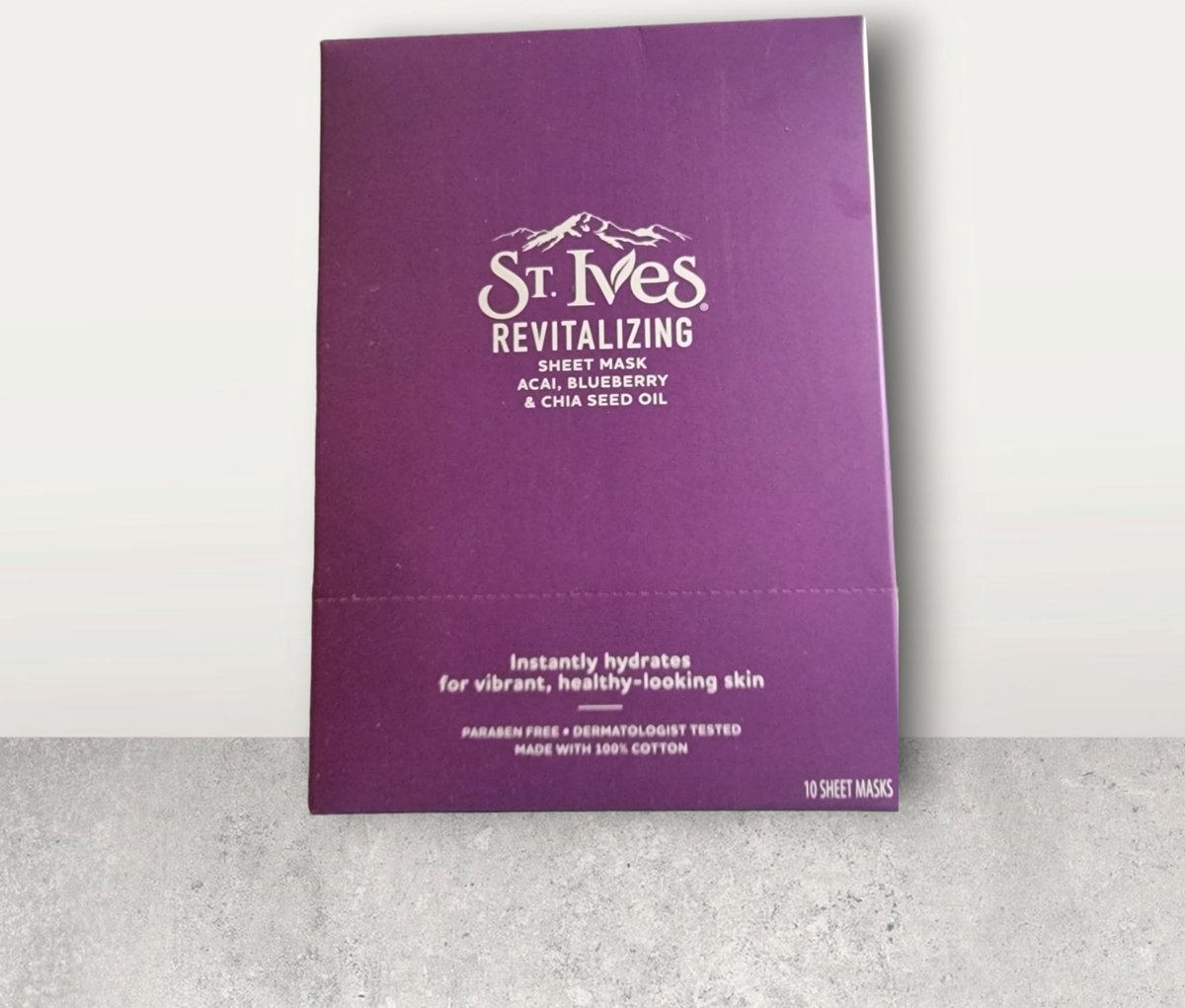 St. Ives - Revitalizing Sheet Mask - Acai, Blueberry & Chia Seed Oil