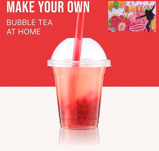 Damsouq® Pinshan Pop Balls (Bubble Tea balls) Aardbei smaak 950