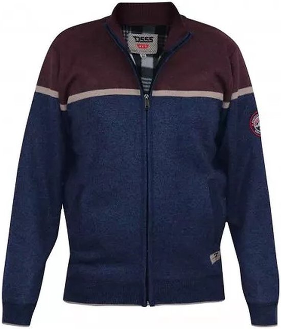 Duke 555 Cory gilet Blauw/rouge taille 2XL grande taille homme