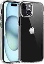 Transparant Hoesje Geschikt Voor iPhone 15 Plus - Transparant Silicone Case - Back Cover Telefoonhoesje