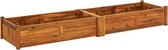 The Living Store houten plantenbak - Verhoogd - 200x50x25 cm - Acacia+houten olie