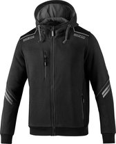 Sparco TECH outdoor vest met capuchon - Zwart/Grijs - outdoor vest maat 3XL