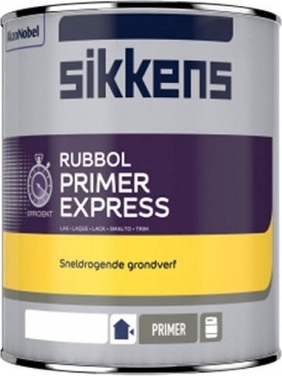 Sikkens Rubbol Primer Express RAL 7021 Zwartgrijs 1 Liter bol