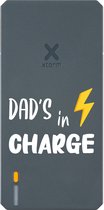 Xtorm Powerbank 20.000mAh Blauw - Design - Dad's in Charge - USB-C poort - Lichtgewicht / Reisformaat - Geschikt voor iPhone en Samsung