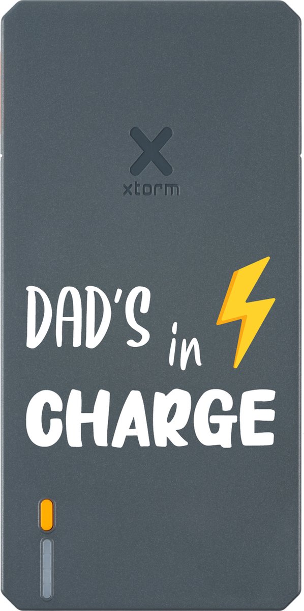 Xtorm Powerbank 20.000mAh Blauw - Design - Dad's in Charge - USB-C poort - Lichtgewicht / Reisformaat - Geschikt voor iPhone en Samsung