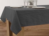 Tafelkleed anti-vlek Chiffonées antracite 300 x 150 cm Tafellaken - Decoratieve Tafel Accessoires - Woonkamer Decoratie - Bonne et Plus®