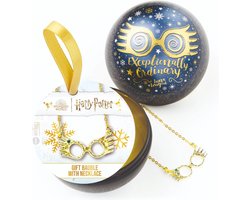 The Carat Shop - Harry Potter Luna Lovegood Kerstbal - Cadeaubal met Ketting