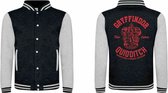 Harry Potter - Veste universitaire Gryffondor Quidditch - L - Zwart/ Grijs
