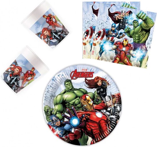 Verjaardagsfeestset, 52-delige partyset, Paw Patrol, borden, bekers, servetten, decoratieset