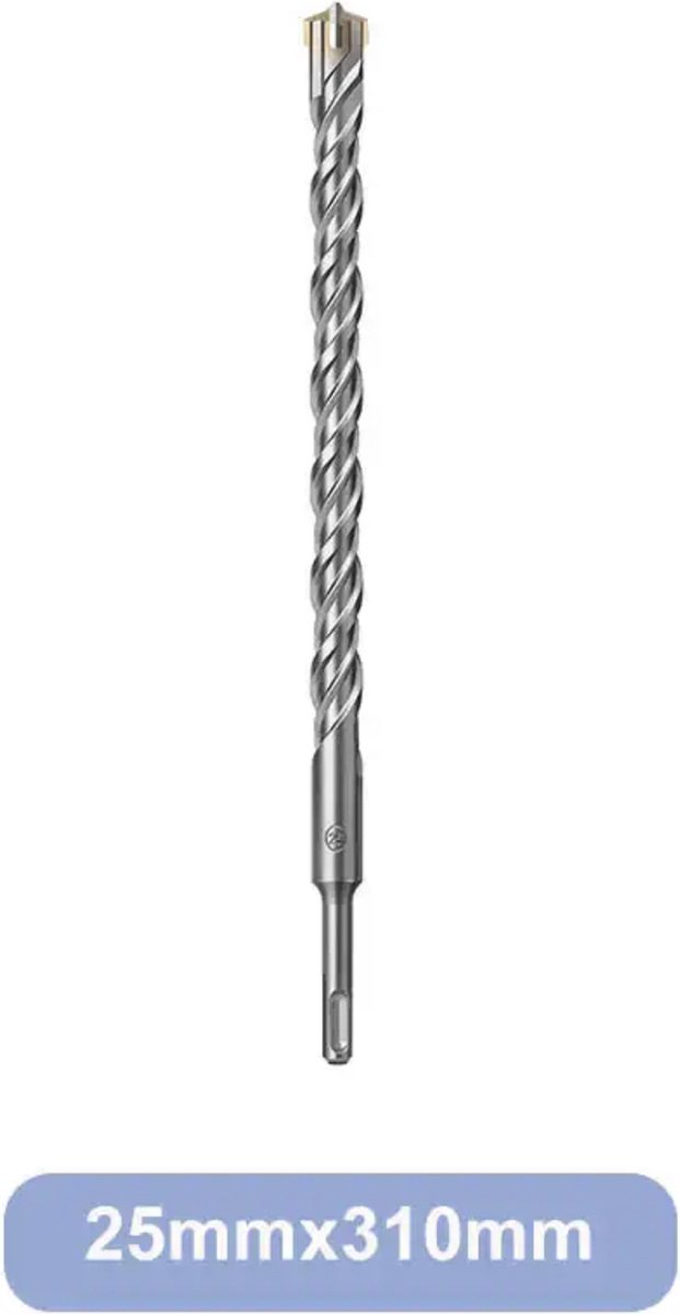 Betonboor - SDS plus - Hamerboor - Steenboor - 4-snijkanten - Boor - Beton - Werklengte 240 mm - Lengte 310 mm - ø 25 mm