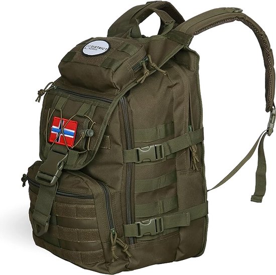 Militaire rugzak "Hoofddeksel" 28L | Het origineel - Extra waterafstotend | Tactical Daypack - Ook perfect als outdoorrugzak | Duitse legerrugzak | Survival rugzak