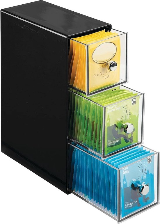 Organisateur De Placard, Boîte à Thé, Boîte De Rangement Pour Sachets De The De Cuisine Cafe Etc Casier De Cuisinesalle De Baindebarrasbureau Etc Blanc 1 Piece 90627528