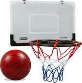 Mini set de basket - 46x30cm - Avec basket et pompe gratuits - Anneau de basket - Pour au-dessus de la porte ou au mur - Mini cerceau - Mini panneau de basket