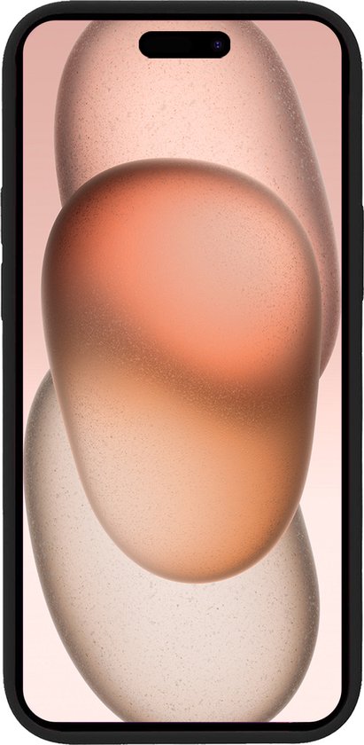 Coque arrière en Siliconen iPhone 15 Pro Max - Coque arrière en silicone pour iPhone 15 Pro Max - Zwart - 2 PACK