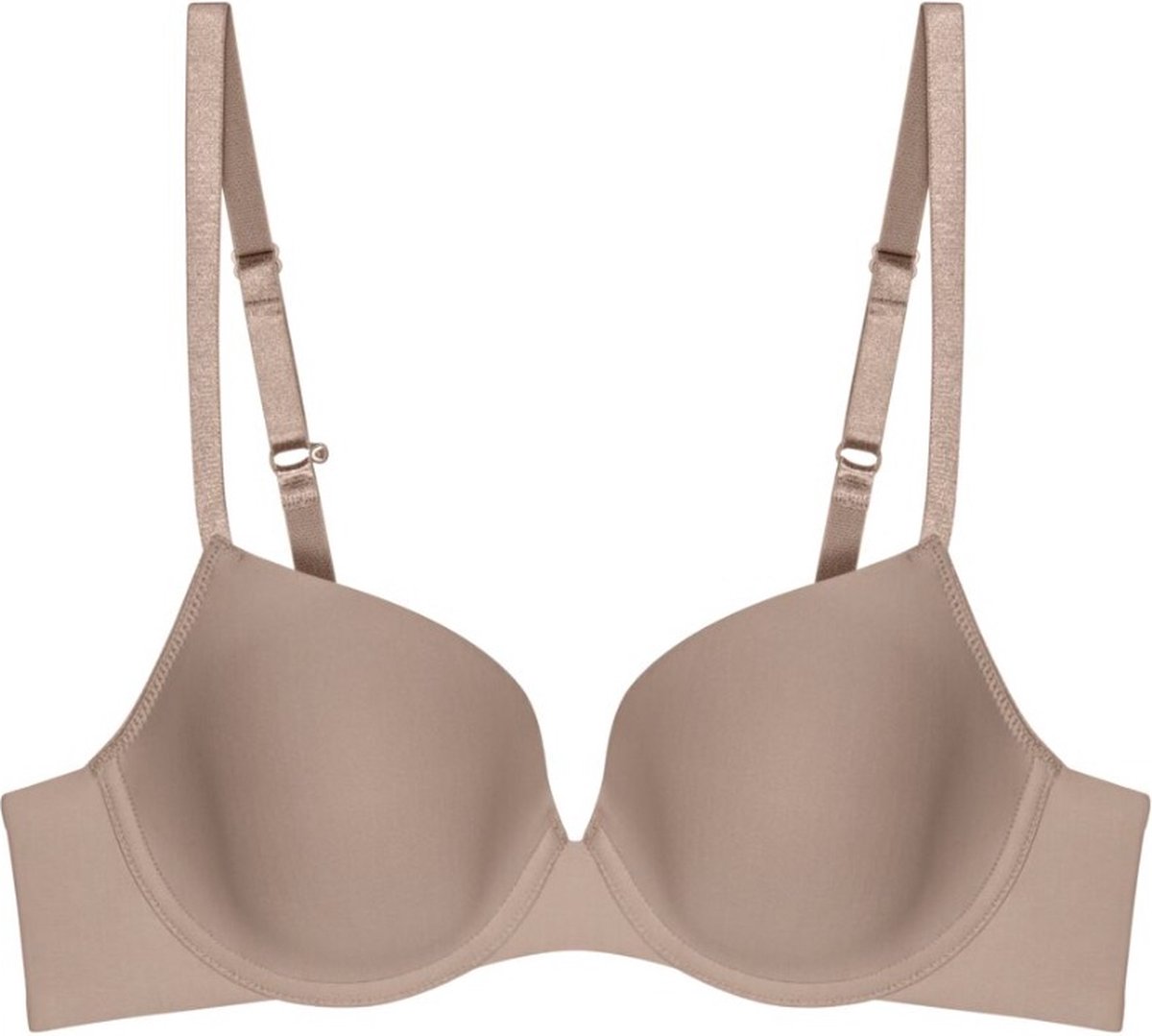 Triumph BH Pure Micro WHP - Racerback bh - Balconette en T-shirt Bh - Naadloze cups - 75A - Taupe