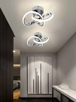 Plafondlamp Chroom - Gangpad Lamp - Moderne Lamp - Plafondverlichting Slaapkamer - Woondecoratie - Plafoniere