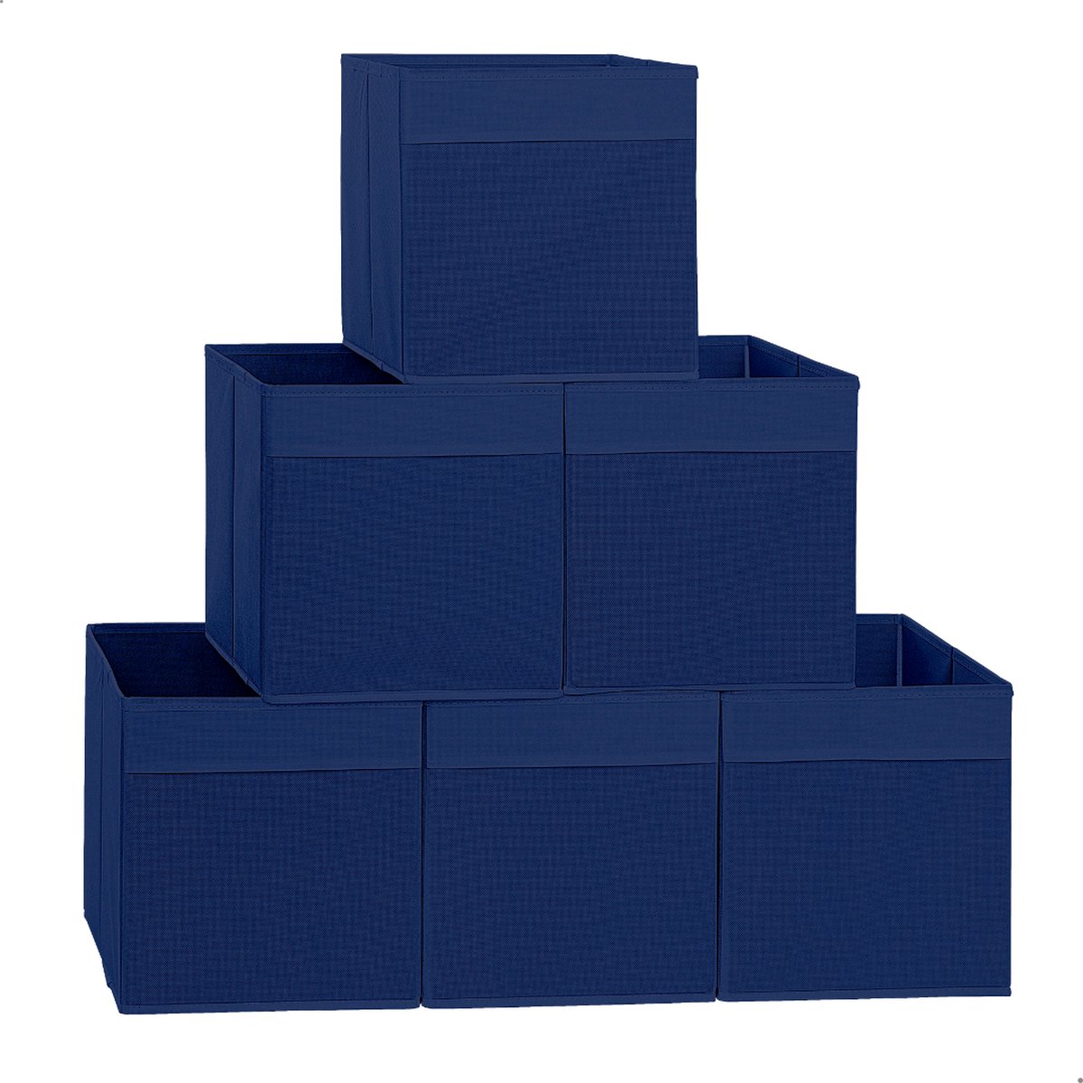 Struct Sense® Kast Organizers - Opbergmanden - Opbergsysteem voor Kast - Opbergboxen - Blauw - 6 Stuks