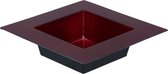 Othmar Decorations dienblad/plateau/tray - rood - 20 x 20 cm - kunststof - vierkant