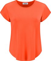 Dames shirt / dames top / korte mouw / Oranje / maat M