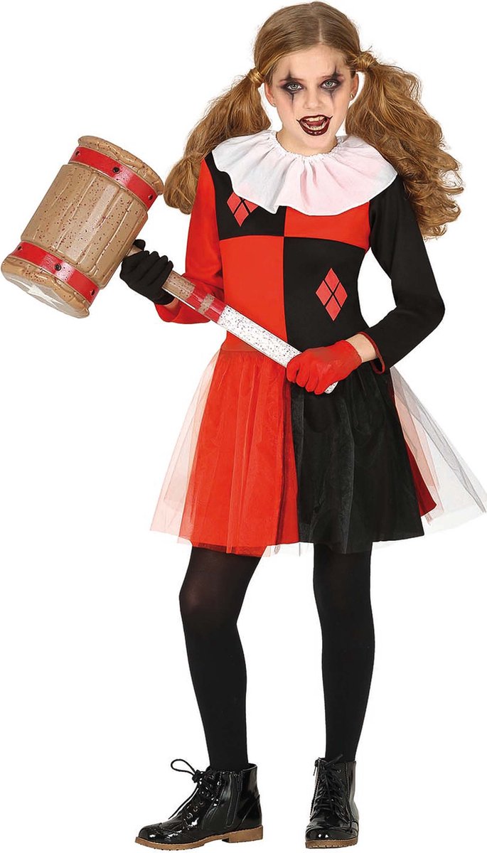 Transformer Costume Kinderkostuum 10-12 Jaar Jester Fatale In Halloween  Stijl Harley Quinn Kostuum Meisjes, image size:685x1200