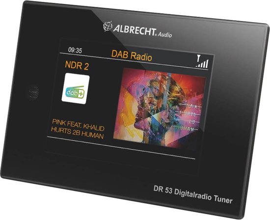 Albrecht dr53 DAB+ – FM bluetooth ID3 radio adapter aansluiting op uw HiFi  versterker