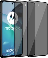 2x Privacy Screenprotector geschikt voor Motorola Moto G72 - Privacy Beschermglas - Privé GuardCover