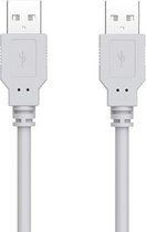 USB Cabel Male to male - USB Cable AM to AM USB 2.0 3Mtr Grijs kleur