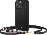 Geschikt voor Spigen Apple iPhone 13 Pro Max Classic Charm Hoesje Zwart