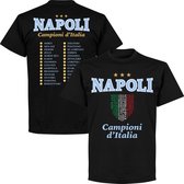 Napoli Campioni 2023 Scudetto Selectie T-Shirt - Zwart - L