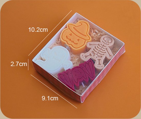 Halloween - Kaars 8 Stukken - Van 4 vormen - Feest Korting - Geurkaarsen Kaarsenset - Aromatherapie Kaars - Figuurkaars