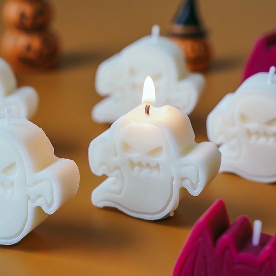 Halloween - Kaars 8 Stukken - Van 4 vormen - Feest Korting - Geurkaarsen Kaarsenset - Aromatherapie Kaars - Figuurkaars