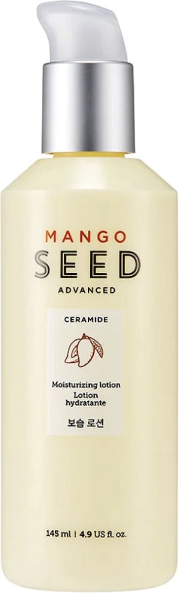 The Face Shop Mango Moisturizing Lotion Mango Seed Advanced Ceramide Moisturizing Energy Hydratante 145ml Korean Beauty Huidverzorging Hydraterende Gezichtscreme Deeply Hydrates Skin Radiant Look Silky Smooth Skin Clean Beauty Skincare