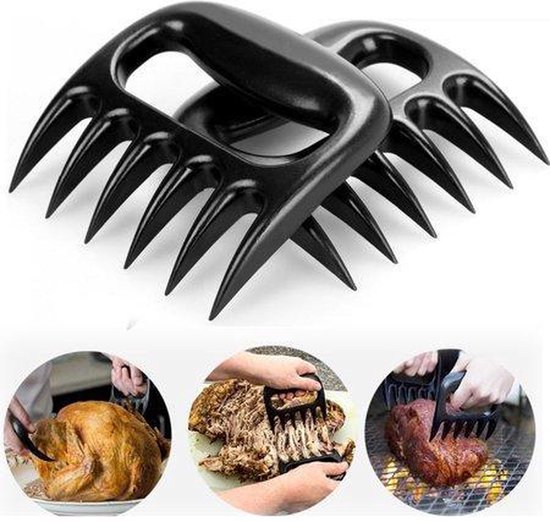 BBQ Fleischklauen aus Metall – Perfekt für Pulled Pork