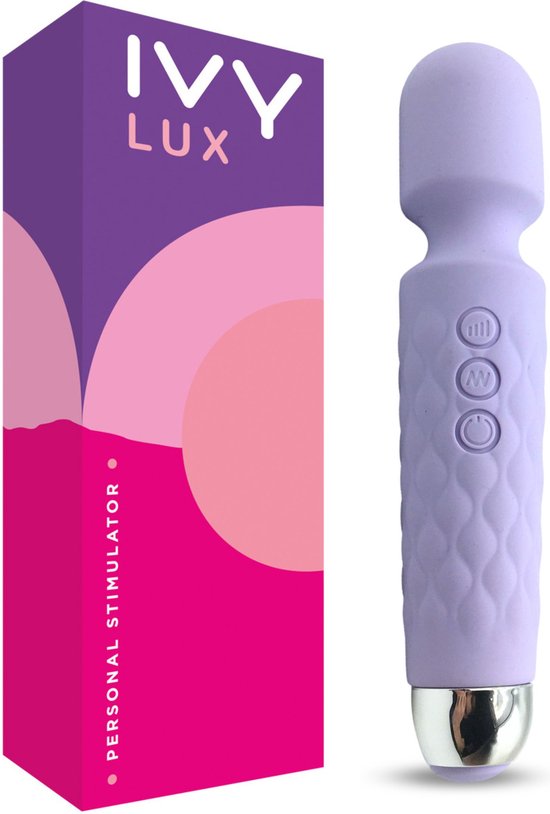 IVY LUX Personal Massager - Vibrator voor Vrouwen - Personal Stimulator - Magic Wand Vibrator - Extra Krachtig - Oplaadbaar en Hypoallergeen