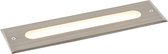 QAZQA eline - Moderne LED Grondspot - 1 lichts - L 30 cm - Staal - Buitenverlichting