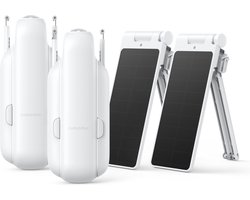 Switchbot Curtain 3 Solar Combo DUO Pack - U-Rail Versie 3 (2023) - Wit - Smart home gordijnmotor - Smart Gordijn - Automatisch gordijn - Inclusief zonnepaneel