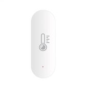 Slimme Zigbee temperatuursensor en luchtvochtigheid sensor - Werkt met Smart Life app - Wit