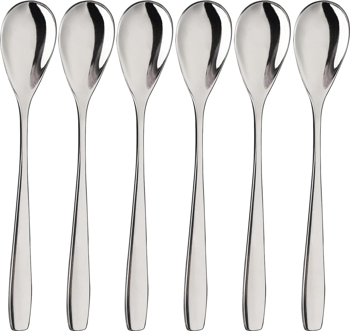 Eierlepel RVS Espressolepel RVS Kleine lepels voor thee Koffie Dessert Set van 6