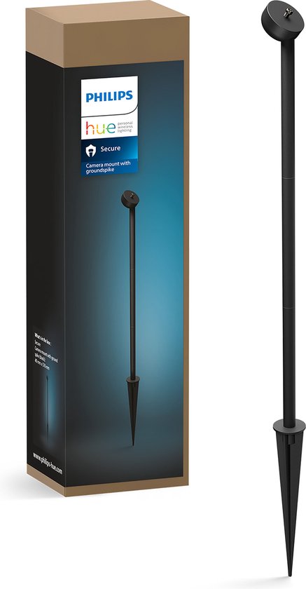 Philips Hue Secure Camerahouder met Grondpin - zwart
