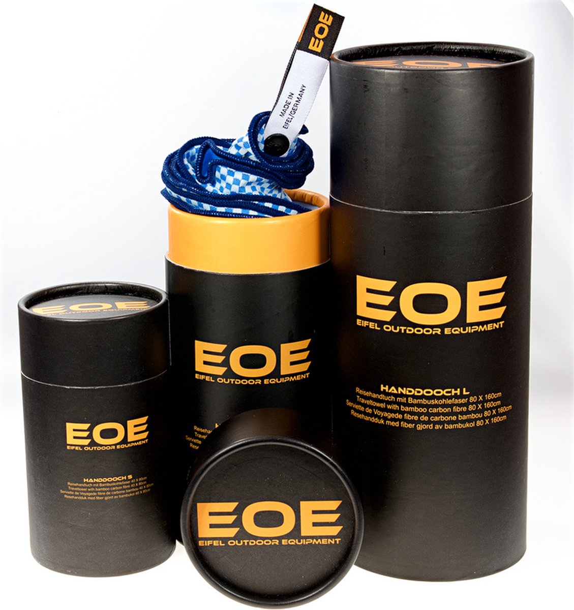 EOE Eifel outdoor equipment Handdoek light blue