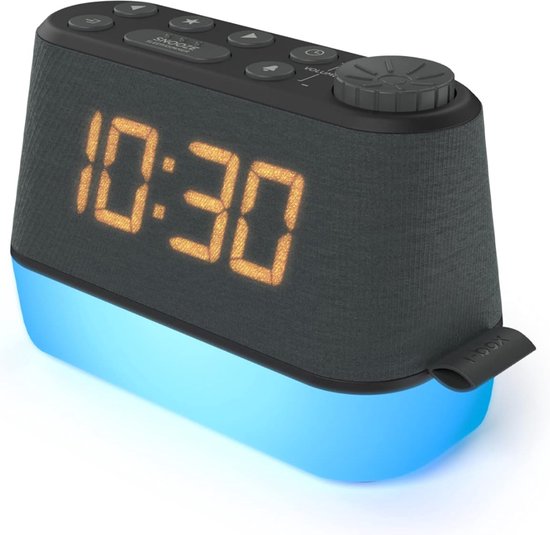 radio-réveil - Double Alarme - réveil numérique - USB - 6 lampes RVB  différentes 